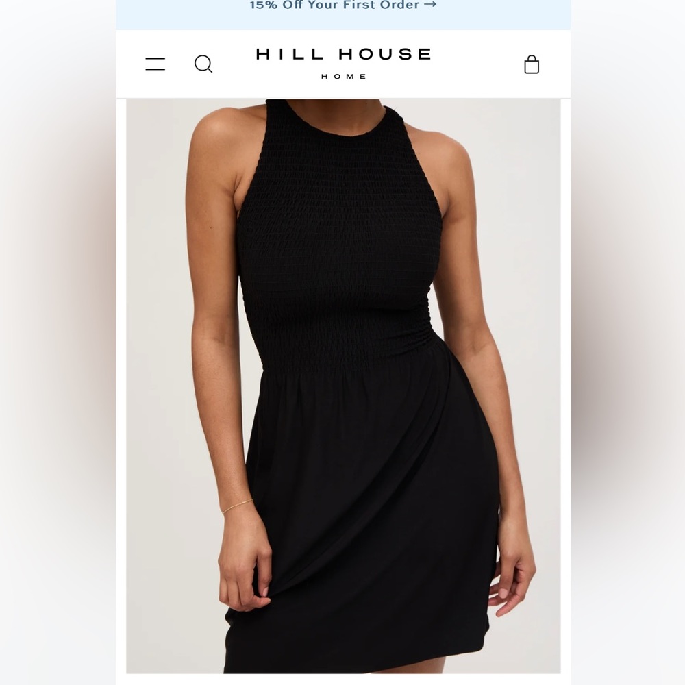 Hill House Black Mini Dress - Picture 3 of 9